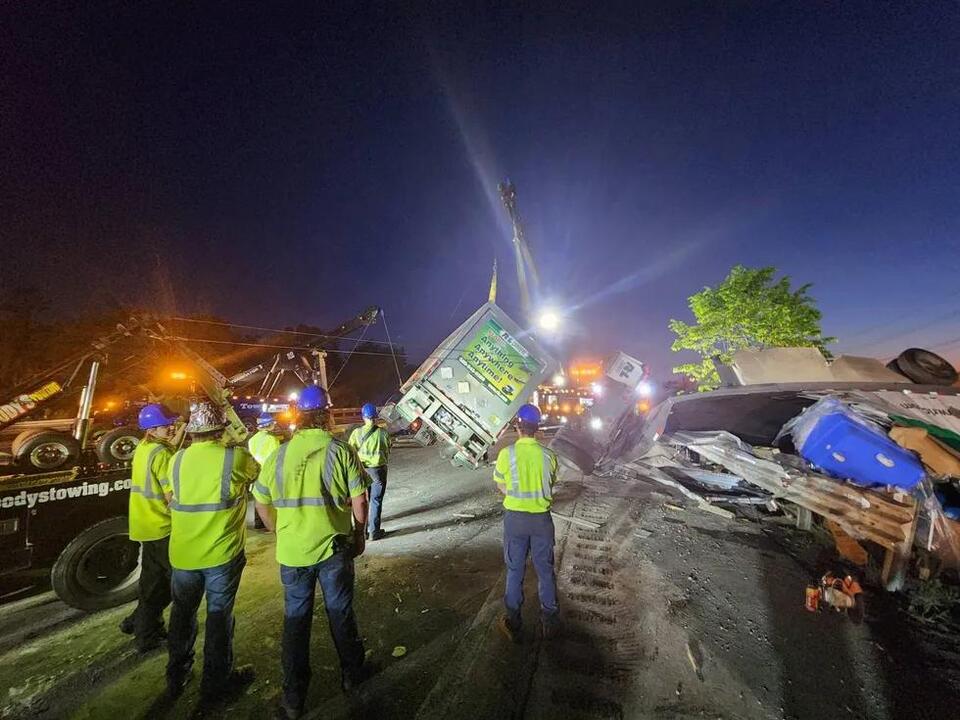 Semi crash, chemical spill shuts down I-94 in Ann Arbor overnight ...