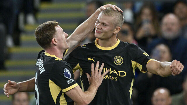 Short hair, don't care: Haaland scores brace in Man City's win over Palace