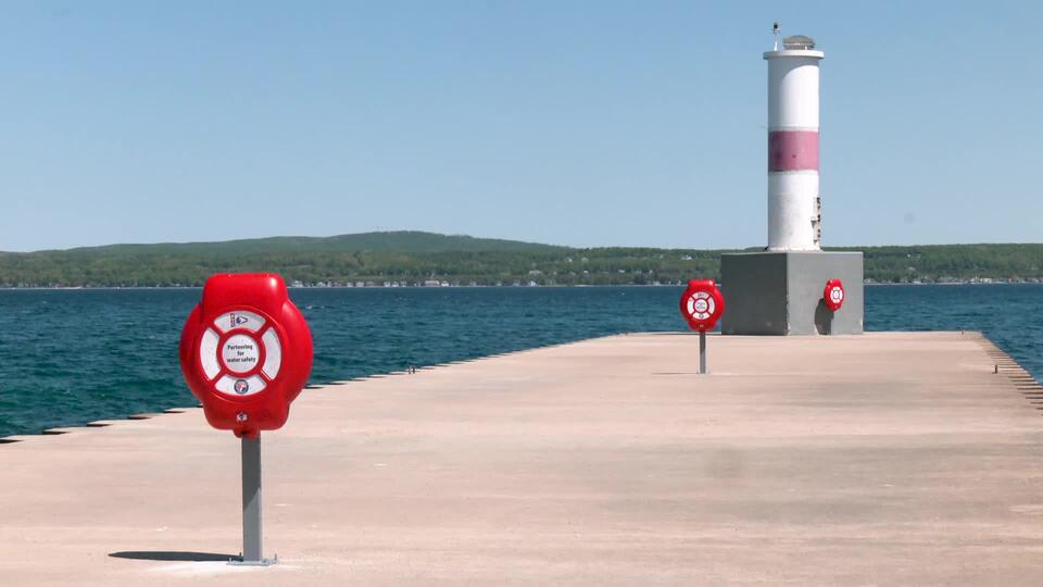 New life rings enhance safety at Petoskey Breakwall - NewsBreak