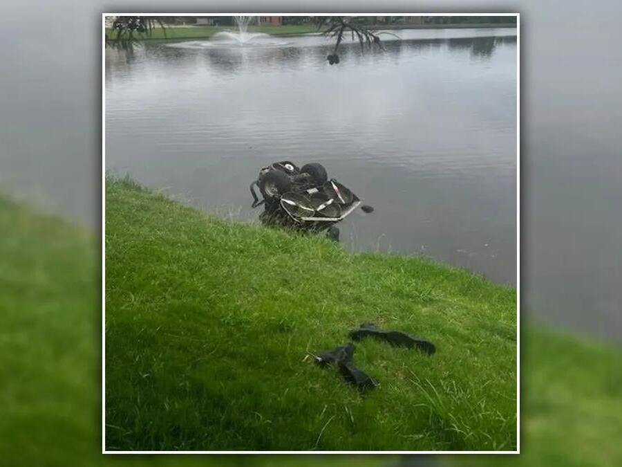 Landscaper dies after being trapped under lawn mower in North Texas pond