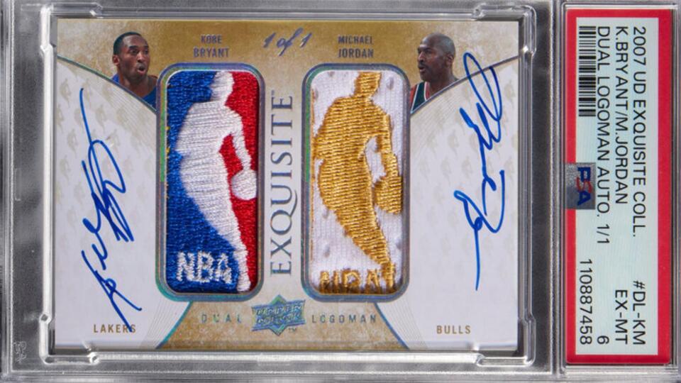 Michael Jordan, Kobe Bryant dual autograph card sells for record $12.9 ...