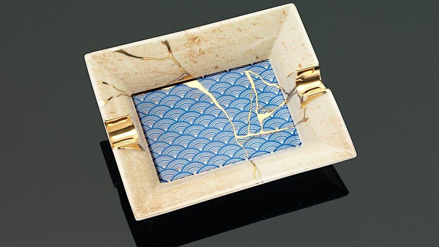 The Broken Beauty Of Siglo’s Kintsugi Ashtray - NewsBreak