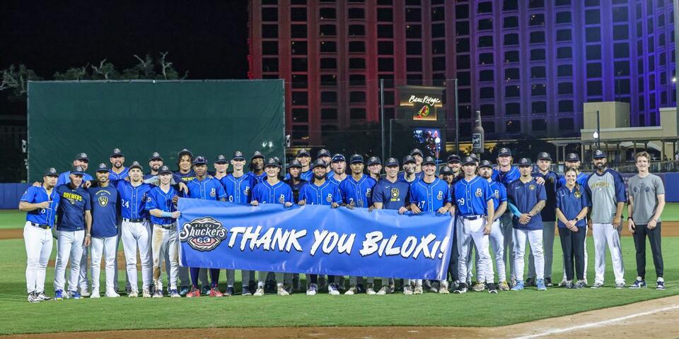Biloxi Shuckers Strike for 12 Runs in Home Season Finale