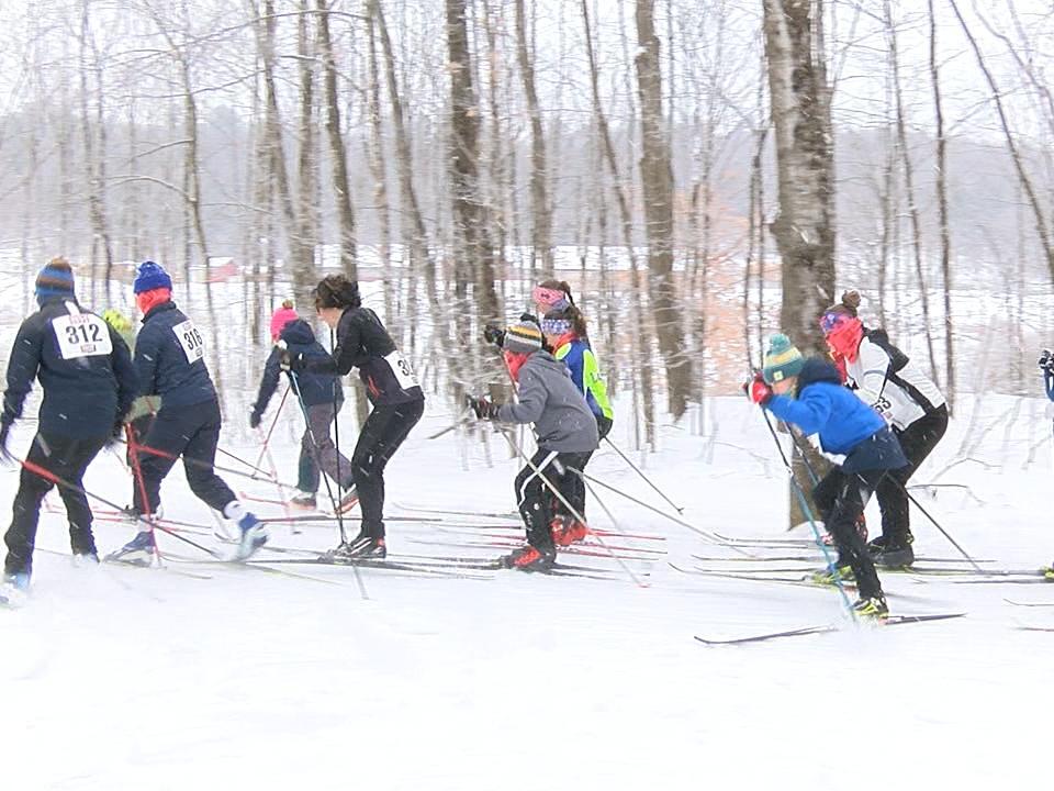 Alpine and Nordic skiers race in the 78th Stowe Derby