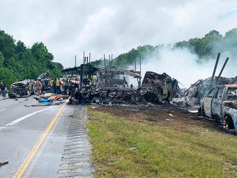 Witness describes aftermath of horrific crash that left 9 children and