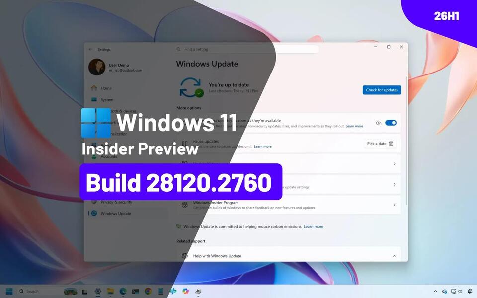 Build 28120.2760 for Windows 11 26H1 improves File Explorer and Store app – Experimental