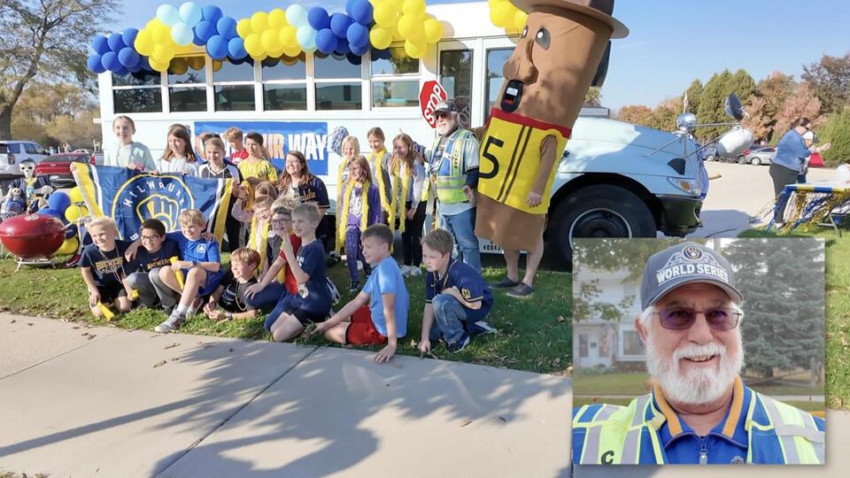 Beloved Cedarburg school crossing guard gets surprise Brewers tailgate ...
