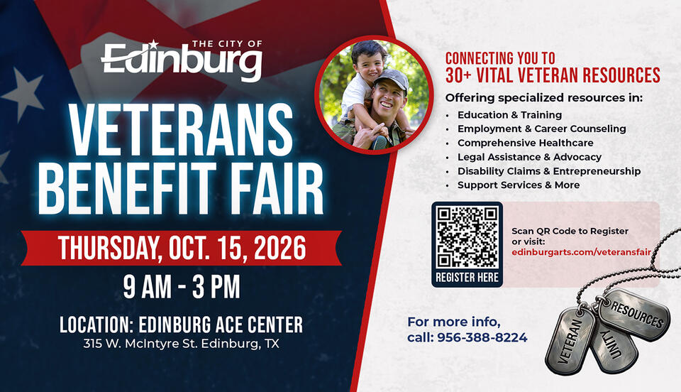 📢 Fall 2026 Veterans Benefits Fair in Edinburg, Oct. 15 - NewsBreak