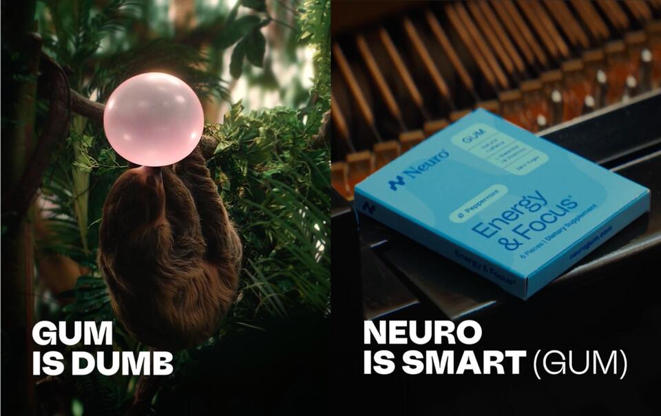 Neuro Launches First Brand Campaign: ‘Gum Is Dumb, Neuro Is Smart (Gum ...