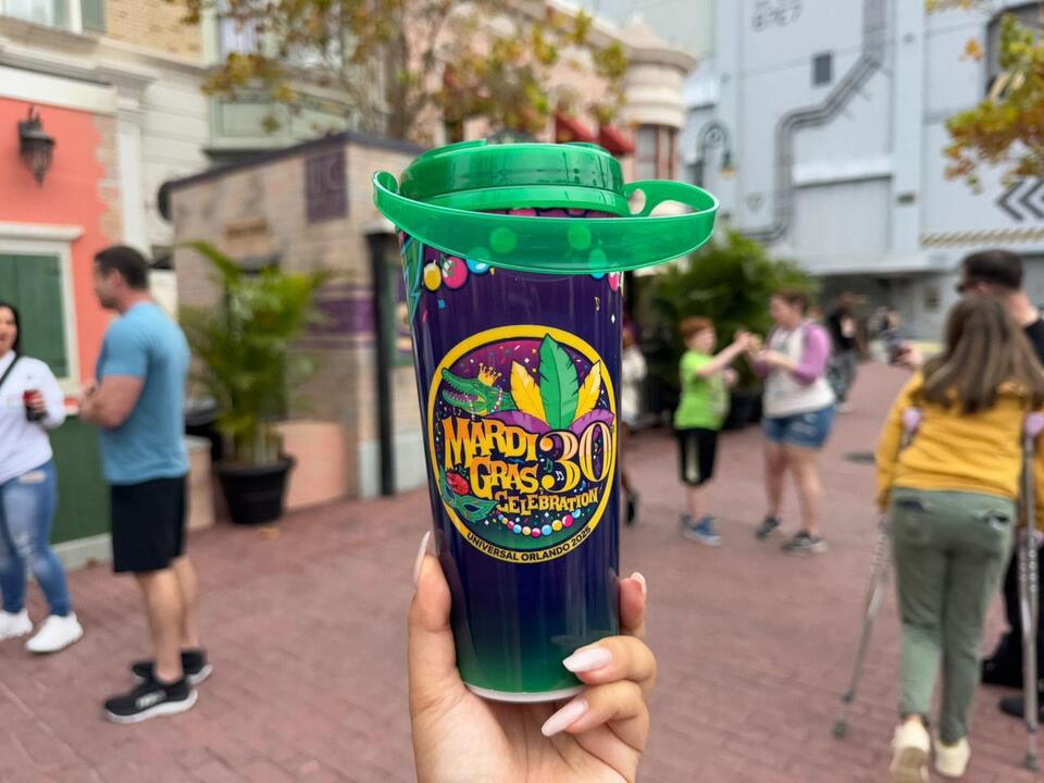 New Mardi Gras 2025 CocaCola Freestyle Cup Debuts at Universal Studios
