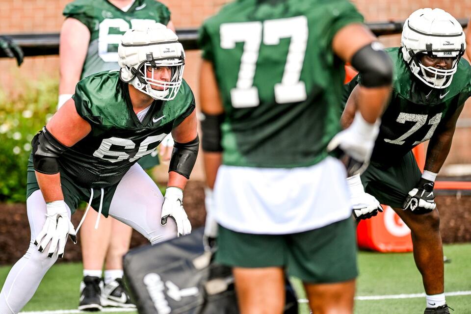 Michigan State Football An outlook on the offensive line situation for