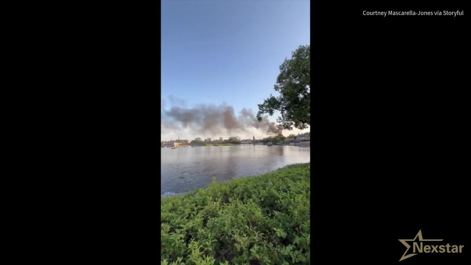 Videos: Smoke billows after fire erupts at Walt Disney World’s Epcot ...