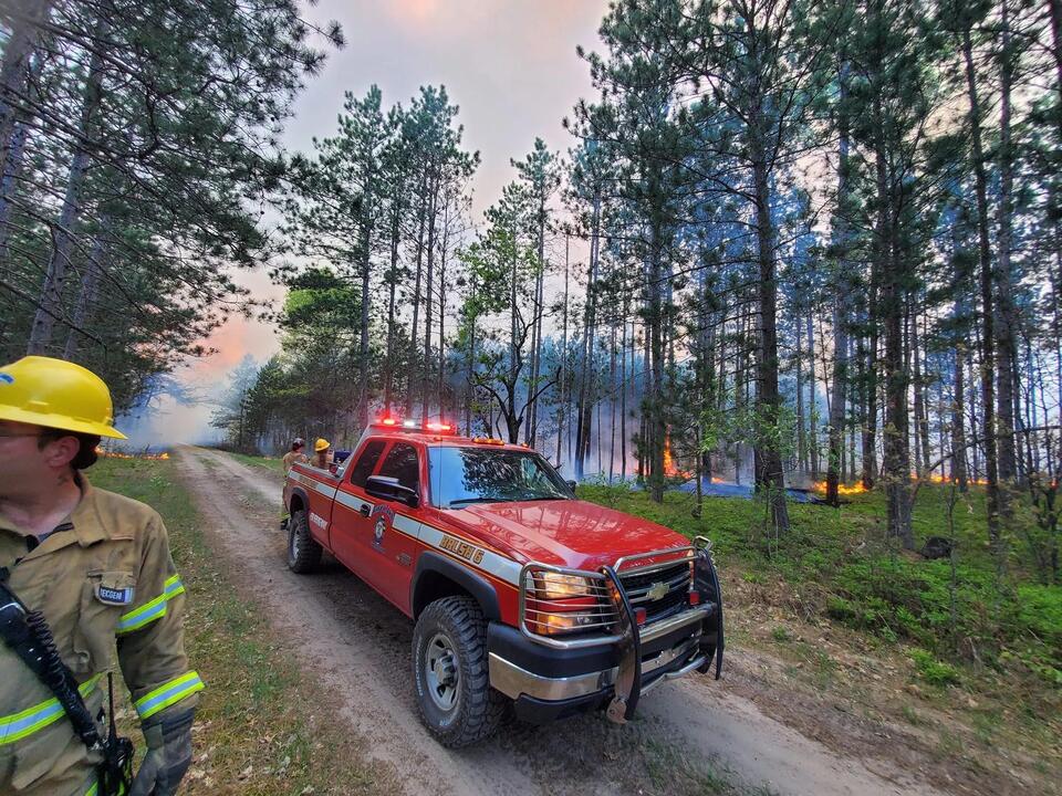 Small campfire explodes into raging forest fire 'within minutes' in