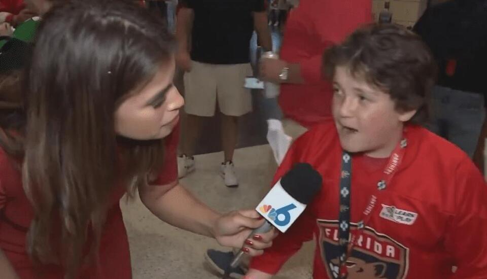 “THIS IS A MONUMENTAL MOMENT IN MY LIFE” – Young Florida Panthers Fan ...