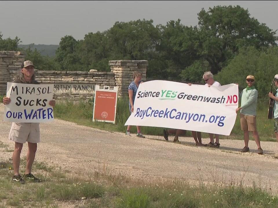 'Simply not enough water' Rally held to protest resort development