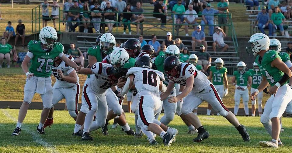 HHS football at Pierce City.