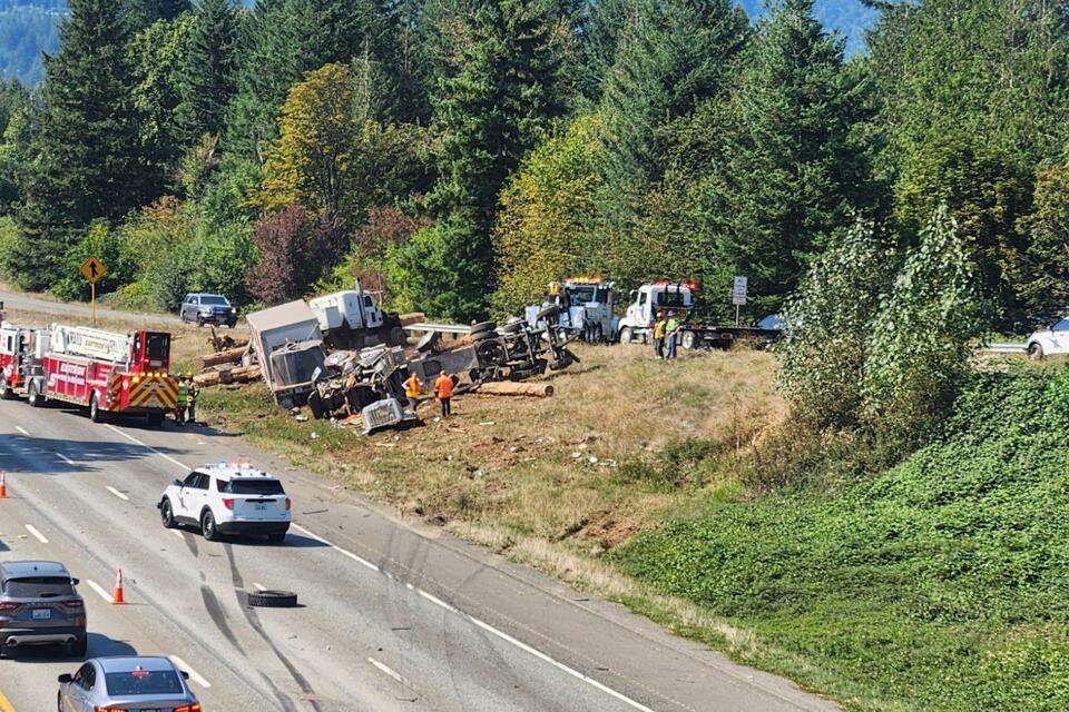 Lanes of WB I-90 Closed with 2 Semi Fatal Crash Near North Bend - NewsBreak