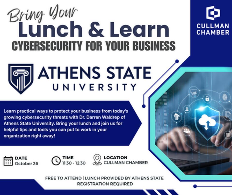 📢 Free cybersecurity lunch-and-learn for local businesses