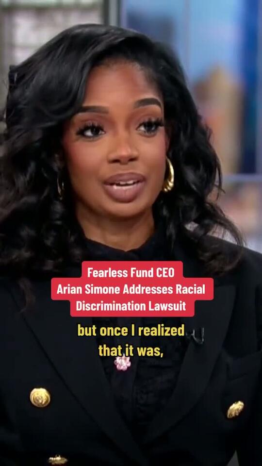 Fearless Fund CEO Arian Simone responds to racial discrimination ...