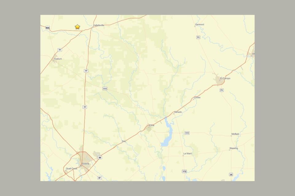 Earthquake Recorded 5 Miles West of Hallettsville on Sunday - NewsBreak