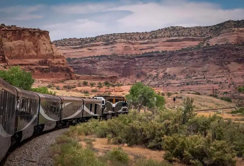 The Best Train Trip in America Right Now Runs Through the Rocky Mountains and Utah’s Red Rocks