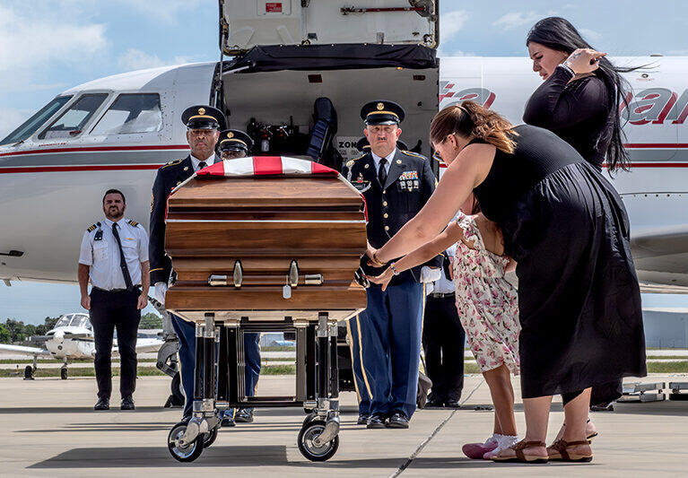Casket of Vero Beach soldier who died on duty overseas arrives home ...