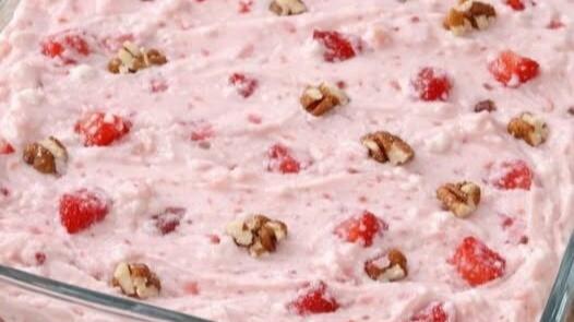 Four Ingredients Become This Frozen Strawberry Fluff - NewsBreak