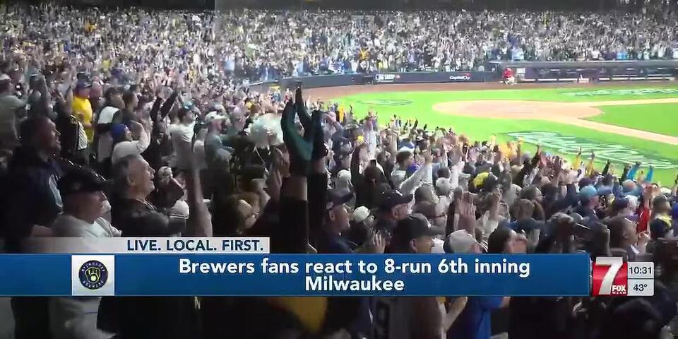 Fans pack American Family Field to watch Brewers win game 3 of World ...