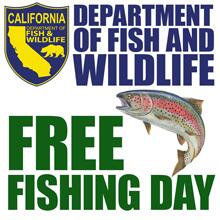 September 5th is Free Fishing Day in California
