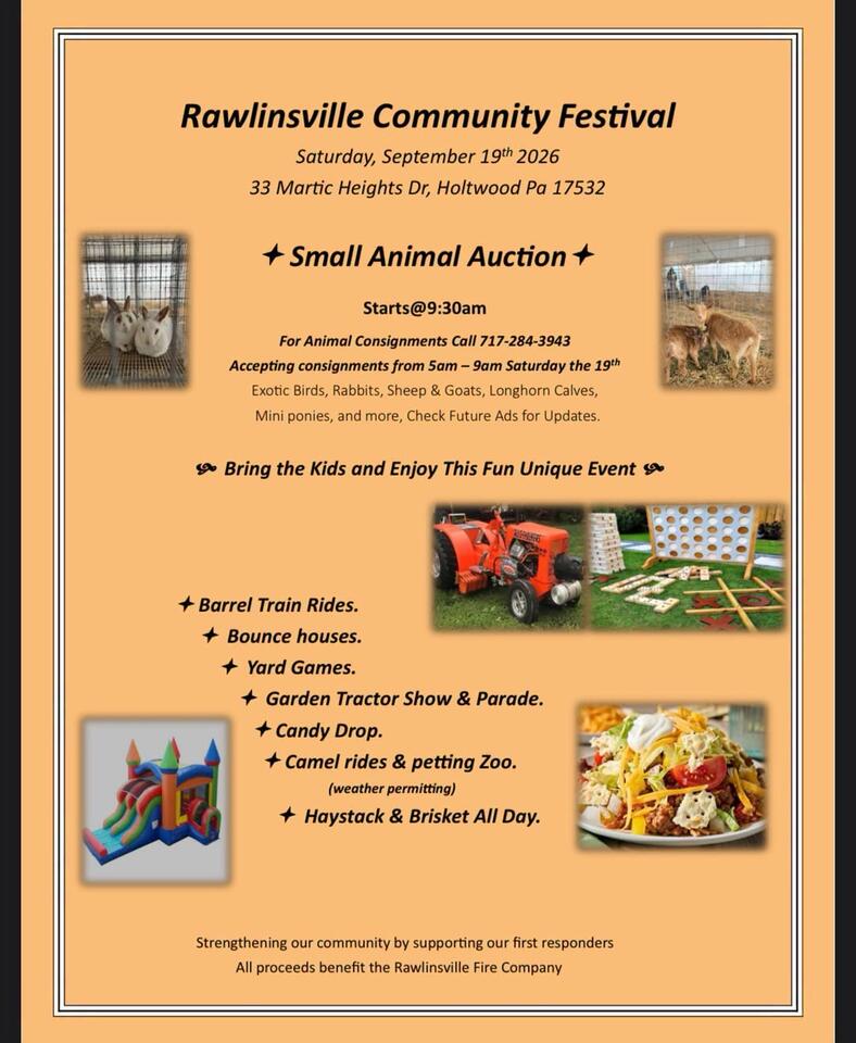 Rawlinsville Community Festival Supports Fire Company - NewsBreak