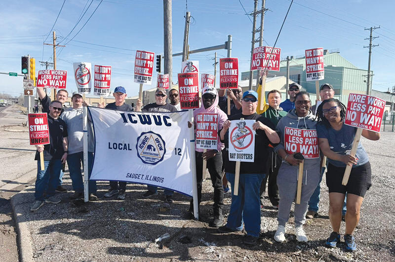 International Chemical Workers Union Local 12c members on strike at ...