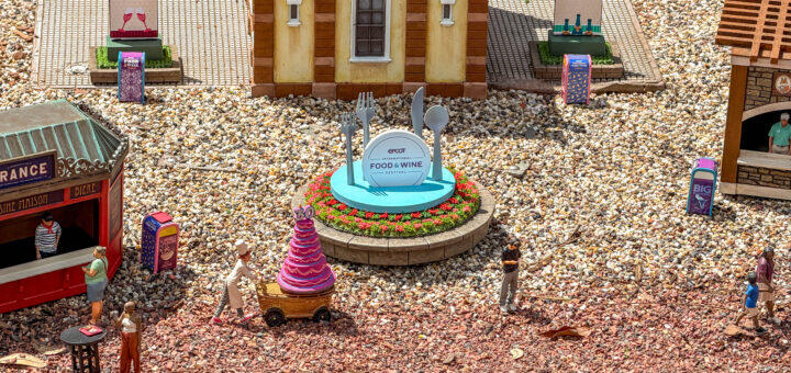 The Germany Pavilion’s Model Train Display Gets Food & Wine Décor