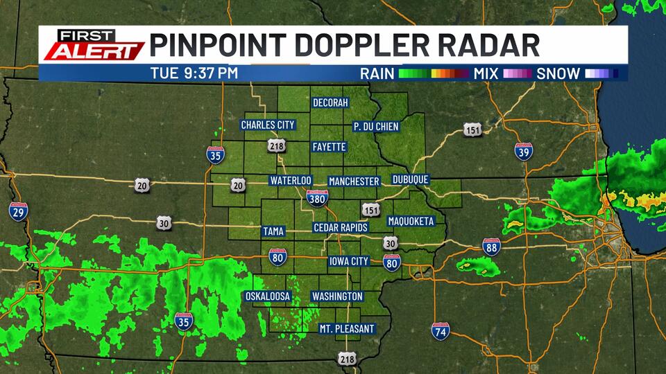 Isolated storms winding down overnight, watch for morning fog