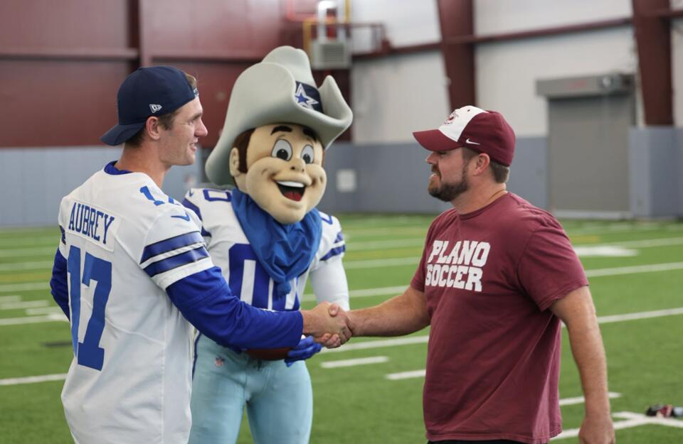Cowboys Kicker Brandon Aubrey Surprises Plano Coach With $5,000 Grant ...
