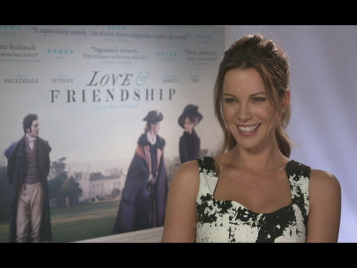 Kate Beckinsale moons department store in London after receiving