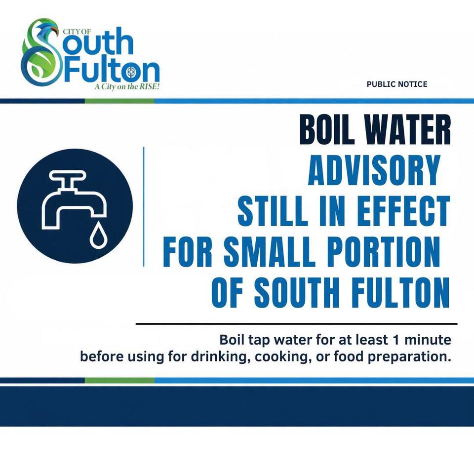 Boil Water Advisory Continues in Parts of South Fulton - NewsBreak