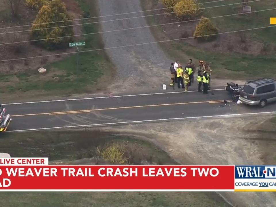Two killed in vanmotorcycle crash on Old Weaver Trail in Wake County