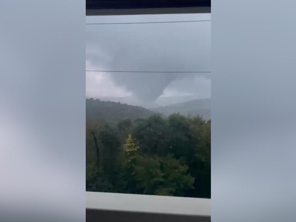 Possible tornado seen at Blowing Rock ahead of Hurricane Helene arrival