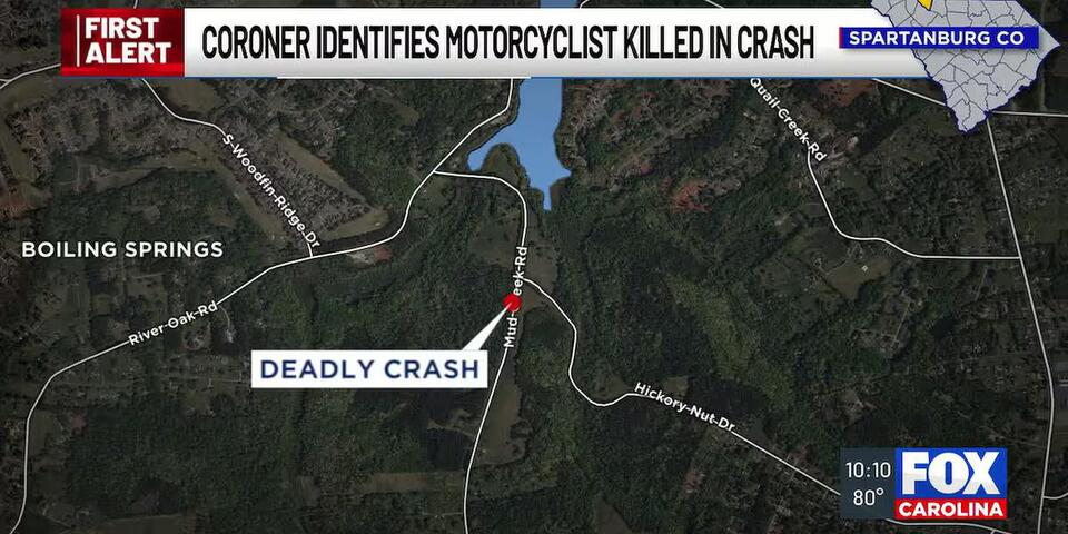 Coroner identifies motorcyclist killed in Spartanburg County crash ...