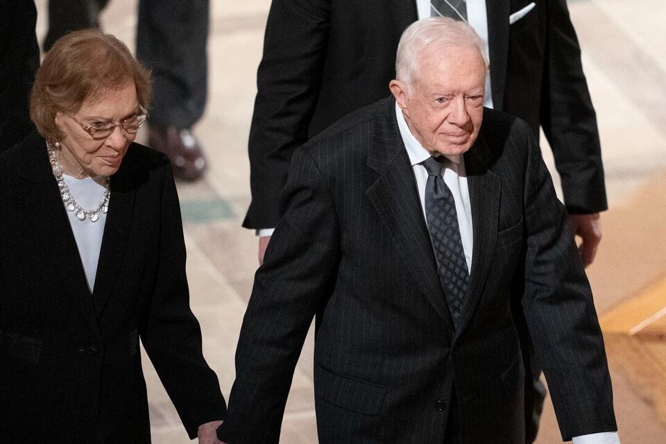 Former President Jimmy Carter mourning death of Rosalynn Carter, one