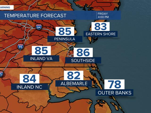 First Warning Forecast: Clearing skies and warming to the 80s to end ...
