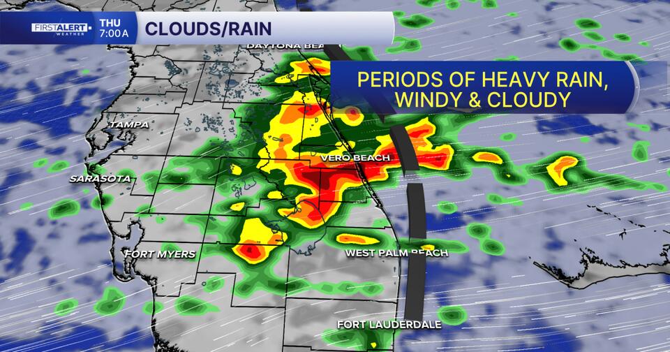 FORECAST: Heavy rainfall possible through Thursday; Drier conditions by Friday