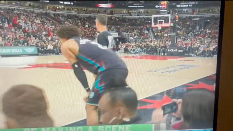 Courtside Moment Goes Viral After Female Fan Caught in 4K Snapping ...