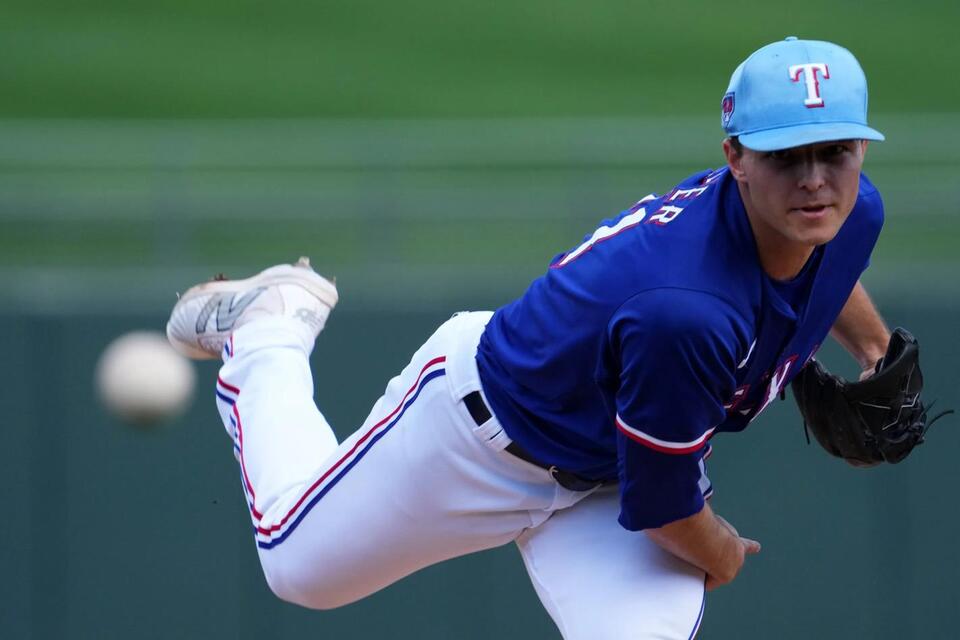 Image showcasing Can Jack Leiter make a run at the No. 5 spot in the Rangers' rotation? - NewsBreak