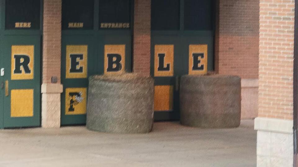 Senior prank at Preble High School uses large hay bales - NewsBreak