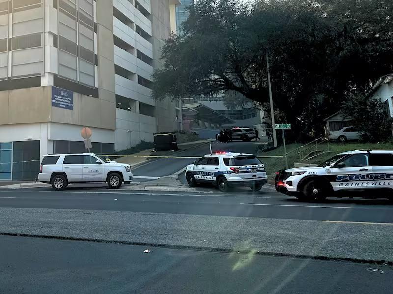 Emergency crews respond to UF Health Shands Hospital after man falls from parking garage