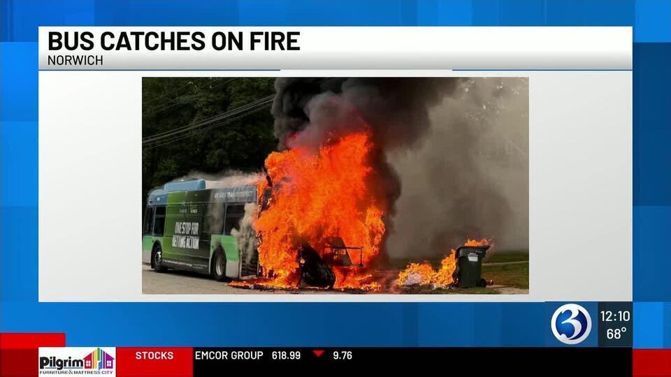 CT Firefighters Extinguish Commuter Bus Fire Near Hospital - NewsBreak