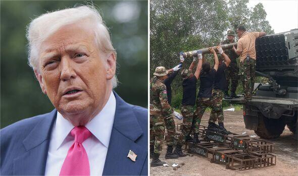 Trump calls on Thailand and Cambodia to 'end the war' as he tries to  'simplify' conflict - NewsBreak