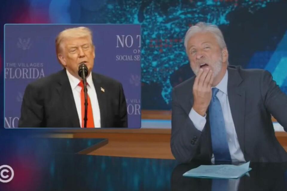Jon Stewart trolls Trump cognitive test boasts with flashback to ...