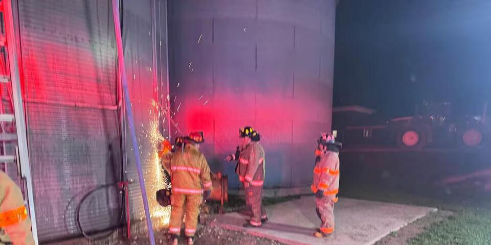 Bellevue Township grain bin fire contained to one structure - NewsBreak